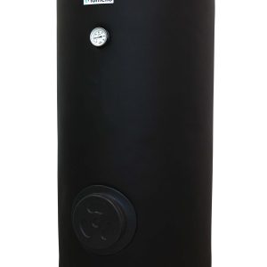 Boiler cu 2 serpentine FORNELLO SOL 200 LT 2S, pentru centrala termica si solar, montaj pe sol, izolatie termica, manta de protectie , flansa de vizitare