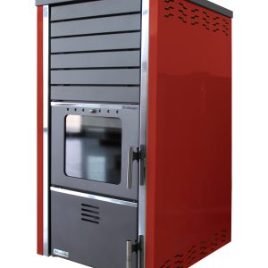 Termosemineu FORNELLO SUPERNOVA RED 38 KW pe combustibil solid ( lemn,carbune,bricheti ) ce se poate utiliza pentru incalzirea locuintelor, este echipat cu pompa de circulatie
