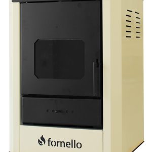Termosemineu pe lemne, brichete si carbune Fornello Rimini Ivory 18 kW