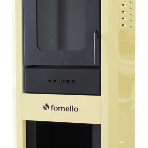 Termosemineu pe lemne, brichete si carbune Fornello Monza Ivory 27 kW