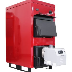 Pachet Centrala Mixta Lemn si Peleti Fornello Eco Energy WB 25 kW si Arzator Fornello B-HOME 34 kW cu snec B-MAX