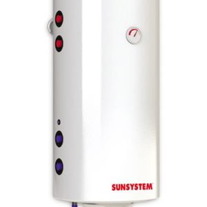 Boiler termoelectric Sunsystem BB NL2 200 PRL 3KW L cu doua serpentine, 200 litri, putere serpentina 15 kw, putere electrica 3 KW, serpentine pe partea stanga, reglaj extern al temperaturii, izolatie termica