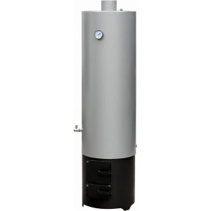 Boiler pe lemne FM Group din otel cu focar cu usi din tabla 120 litri