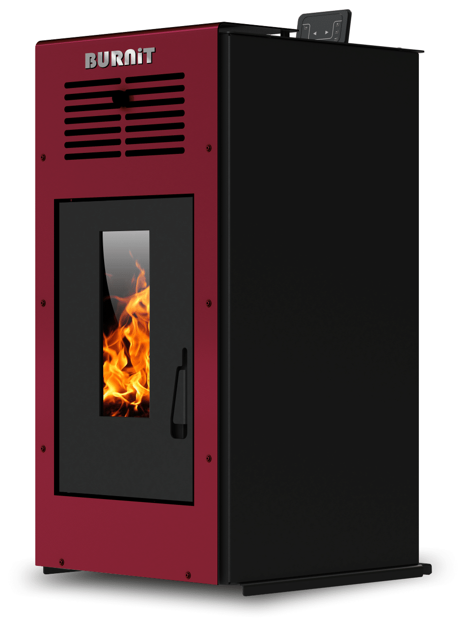 Semineu (soba) pe peleti Burnit Ambient Bordeaux 8 kw, cu tiraj fortat include ventilator aer cald, aprindere electrica, recomandat pentru 80 mp 1 Semineu (soba) pe peleti Burnit Ambient Bordeaux 8 kw, cu tiraj fortat include ventilator aer cald, aprindere electrica, recomandat pentru 80 mp