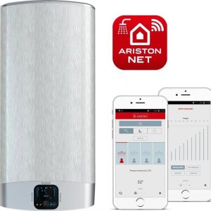Boiler electric Ariston VELIS EVO Wi-Fi 50 EU, 50 litri, Afisaj Inteligent, 2 rezervoare emailate cu titan, instalare V/O, 2 x 1500 W