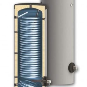 Boiler pentru pentru pompe de caldura Sunsystem SWPN L 500 litri, cu o serpentina, pentru conectarea la sisteme solare, de incalzire si sisteme cu pompe de caldura cu multi consumatori