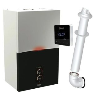 Centrala termica in condensare Ferroli Bluehelix MAXIMA 28C, 28 kW, , touch screen 7"", sistem de combustie autoadaptiv, kit evacuare inclus