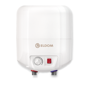 Boiler electric Eldom 7 litri, 1500 W, montare deasupra chiuvetei, email durabil de zirconiu si protectie catodica impotriva coroziunii