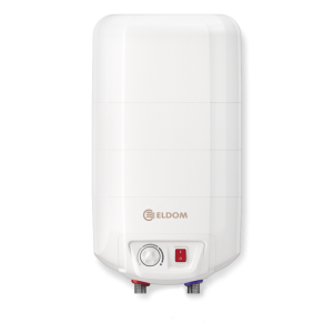 Boiler electric Eldom 15 litri, 2000 W, montare deasupra chiuvetei, email durabil de zirconiu si protectie catodica impotriva coroziunii
