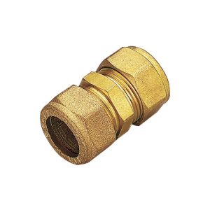 Racord dublu compresie cu inel, alama, 18 mm