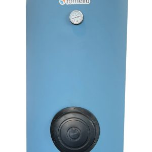 Boiler pentru pompa de caldura cu serpentina marita FORNELLO SOL HP 300 LT 1S montaj pe sol, izolatie termica, manta de protectie , flansa de vizitare