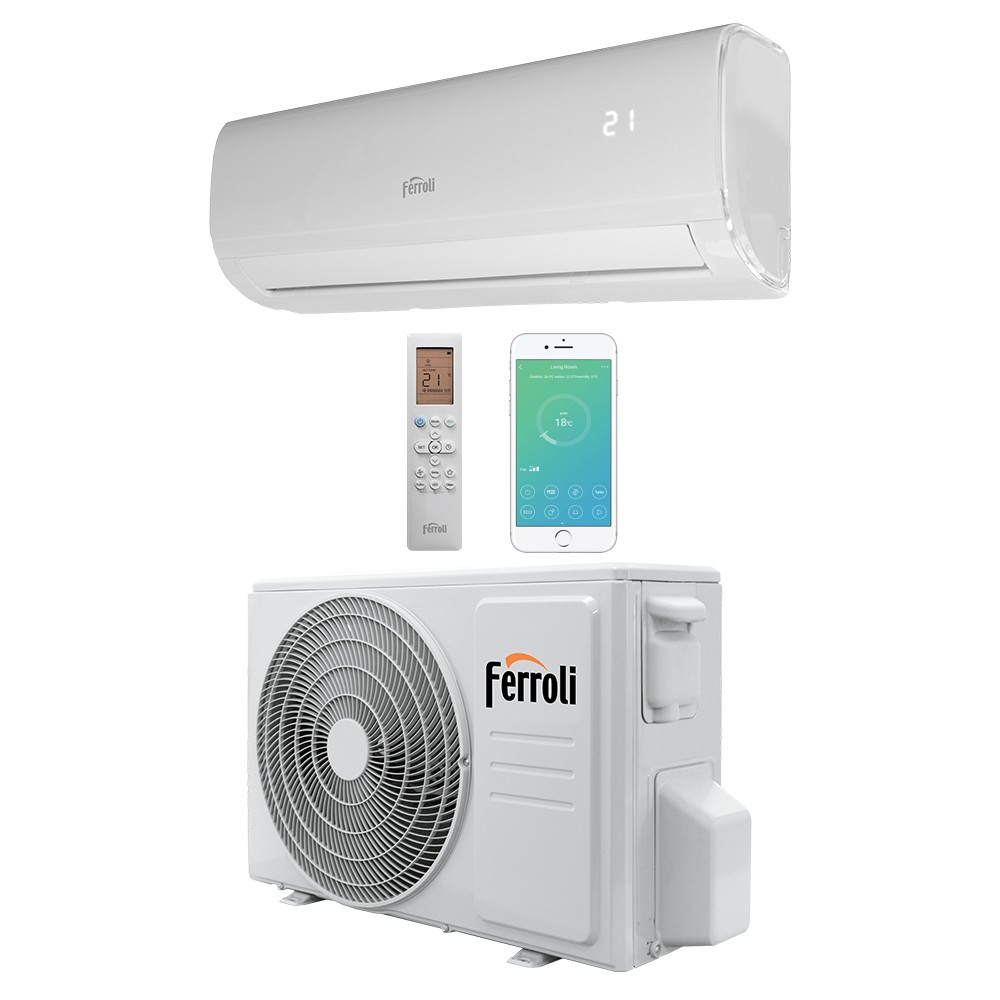 Aparat aer conditionat monosplit Ferroli Giada S, 9000 BTU, A++, Wi-fi 1 Aparat aer conditionat monosplit Ferroli Giada S, 9000 BTU, A++, Wi-fi