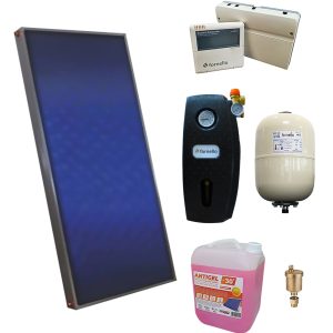 Pachet sistem solar presurizat, panou Sunsystem PК SL FP 2.0, controller, vas expansiune, grup pompare, aerisitor 1/2, antigel