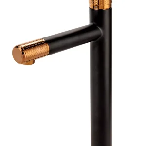 FDesign Ardesia baterie lavoar stativ negru-auriu FD1-ARD-2L-25