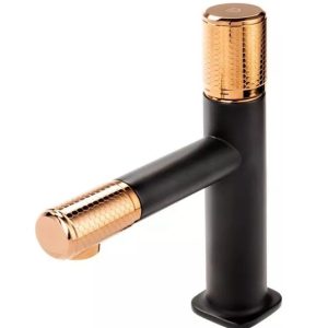 FDesign Ardesia baterie lavoar stativ negru-auriu FD1-ARD-2-25