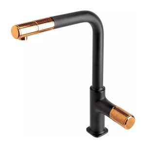 FDesign Ardesia baterie bucătărie pe picior negru-aur/aur vechi FD1-ARD-8-25