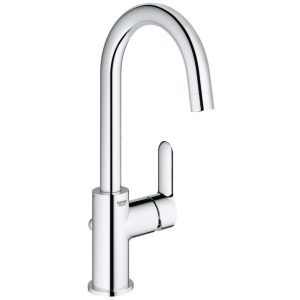 Baterie lavoar Grohe Bauedge cu pipa pivotanta si ventil pop-up, marime L