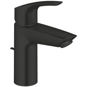 Baterie lavoar monocomanda Grohe Eurosmart cu ventil pop-up, marime S, negru mat